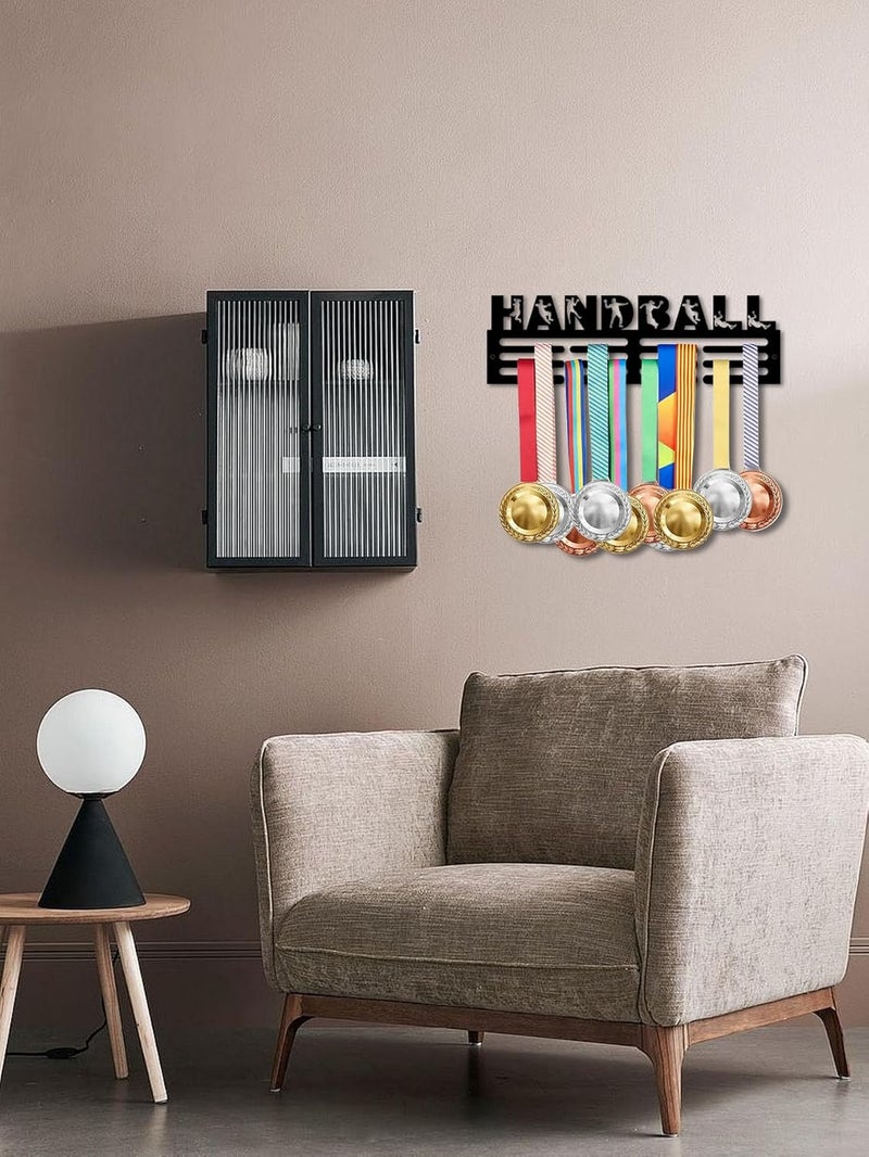 Resama Medal Hanger Holder Display Wall Rack Frame Shelf-Medal Hanger Awards Ribbon Soccer,Gymnastics,Holder Display Rack for 60 Medals - Image 5